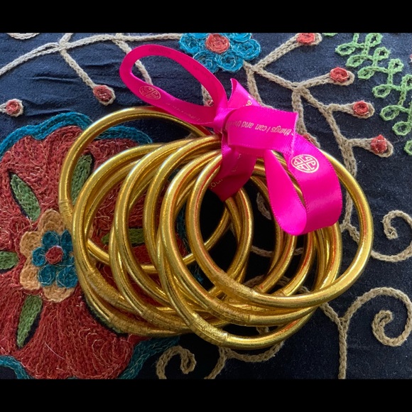 BuDhaGirl All Weather Gold Bangles Medium - Picture 9 of 15